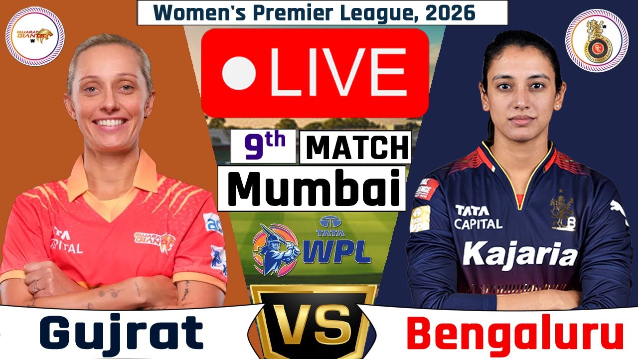 Live. RCB Women vs Gujrat Women, Match 9, II RCB vs GG II 