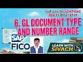 6. GL Document type and Number Range