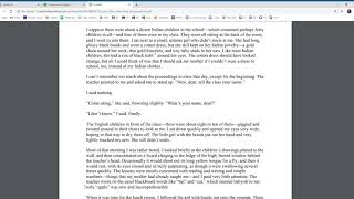 "By Any Other Name" by Santha Rama Rau--Reading Aloud