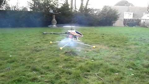 T-rex 600n first hover