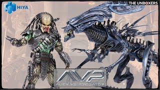 Фигурки хищников Alien Queen и Final Battle Damage Scar Predator от Hiya Toys