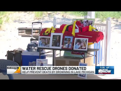 Water rescue drones donated to help prevent drowning deaths in Lake Michigan