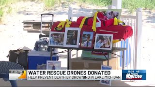 Water rescue drones donated to help prevent drowning deaths in Lake Michigan