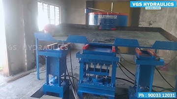 ALL IN ONE | Interlock Brick Machine with  FlyAsh Attached | VGS Hydraulics  | Covai