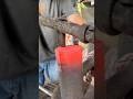 Heat of iron in the blacksmithing process