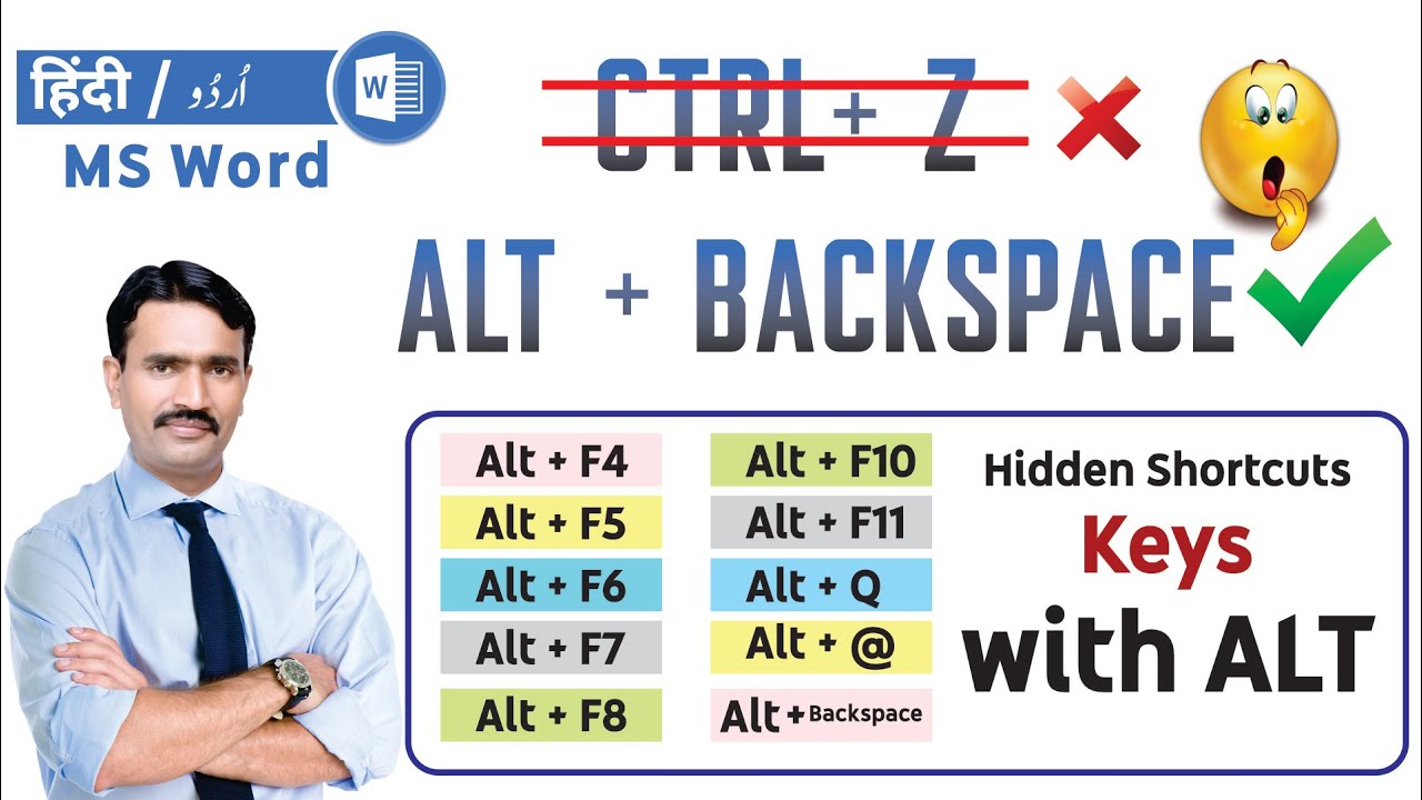Mastering Important Shortcut Keys with ALT Button in MS Word | Time ...