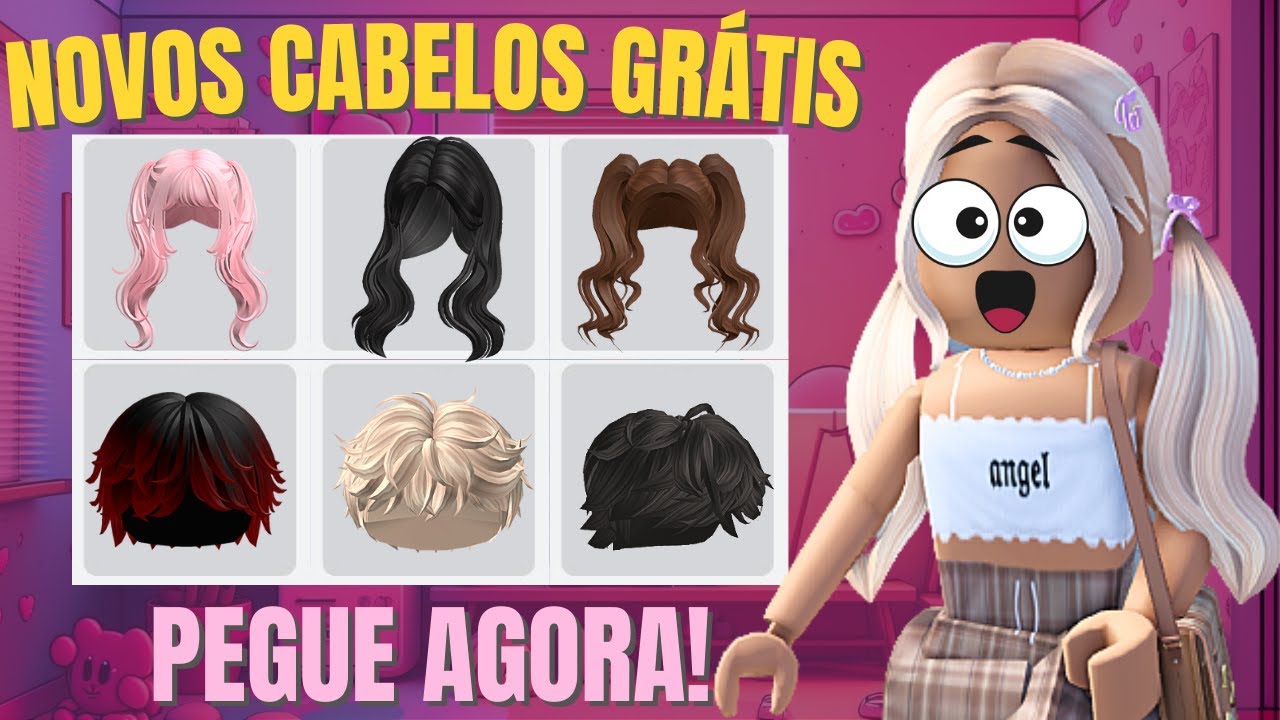 COMO PEGAR +25 CABELOS GRÁTIS NO ROBLOX!!🩷 Funciona vídeo verdadeiro -  2023 ✨️ 