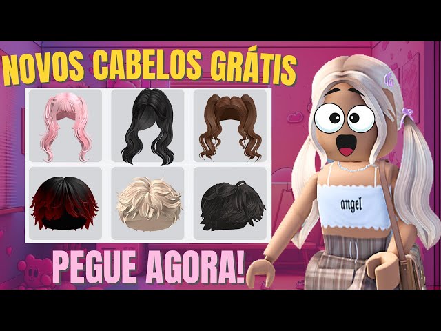 COMO PEGAR +25 CABELOS GRÁTIS NO ROBLOX!!🩷 Funciona vídeo verdadeiro -  2023 ✨️ 