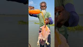 Fishing technique by hook yarn roll 03 #fishing #bait #idea