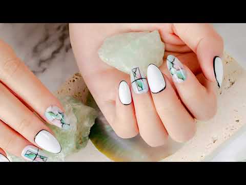 Printing and finishing a full set of press-on nails