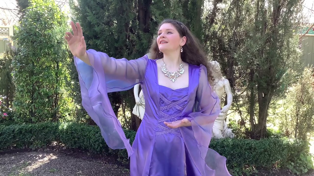 Merlin Morgana Purple Dress