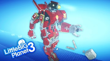 LittleBigPlanet 3 - Pacific Rim: Crimson Typhoon - Giant Robot - PS4 Pro Gameplay | EpicLBPTime