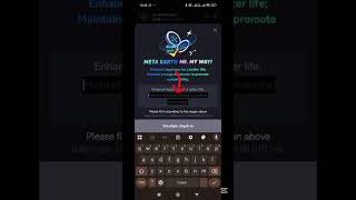 Me P Daily Check In New Prosses Meta Earth Wallet Earning Method Step By Step