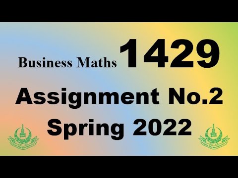 aiou 1429 solved assignment spring 2022