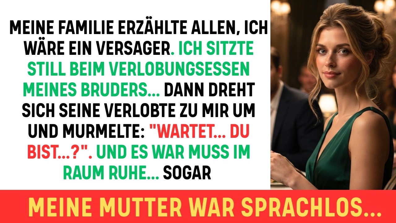 Meine Familie nannte mich eine Versagerin – dann schaute mich die Verlobte meines Bruders an und ...
