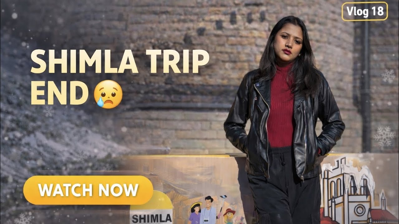 Finally shimla se wapis Chandigarh aagye🚞