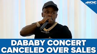 DaBaby concert canceled over ticket sales