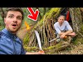 FAIRE UNE CABANE ET DORMIR DEDANS ! (24H en Forêt)