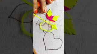unique &amp; gorgeous floral design #handmade #floral #design #embroidery #shorts #viral #foryou