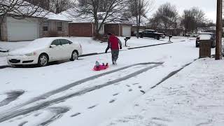 Lucy Sledding