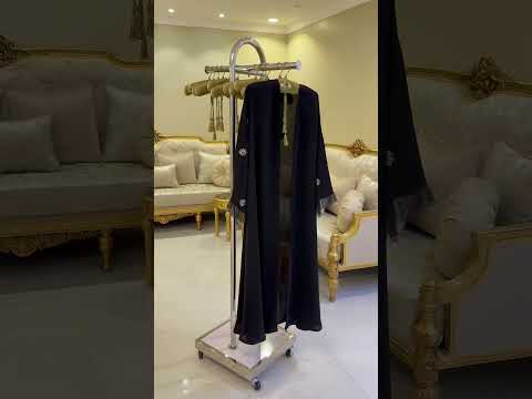 حامل ملابس و علاقات عبايات فاخر مميز مع قاعدة و عجلات سهولة التحرك و التنقل