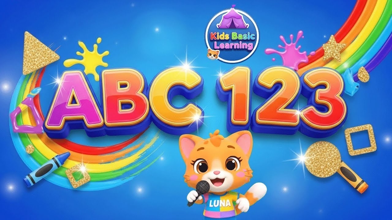 Learn ABC, 123 , Colors And Shapes | Kids Basic Learning For 3 Year ...