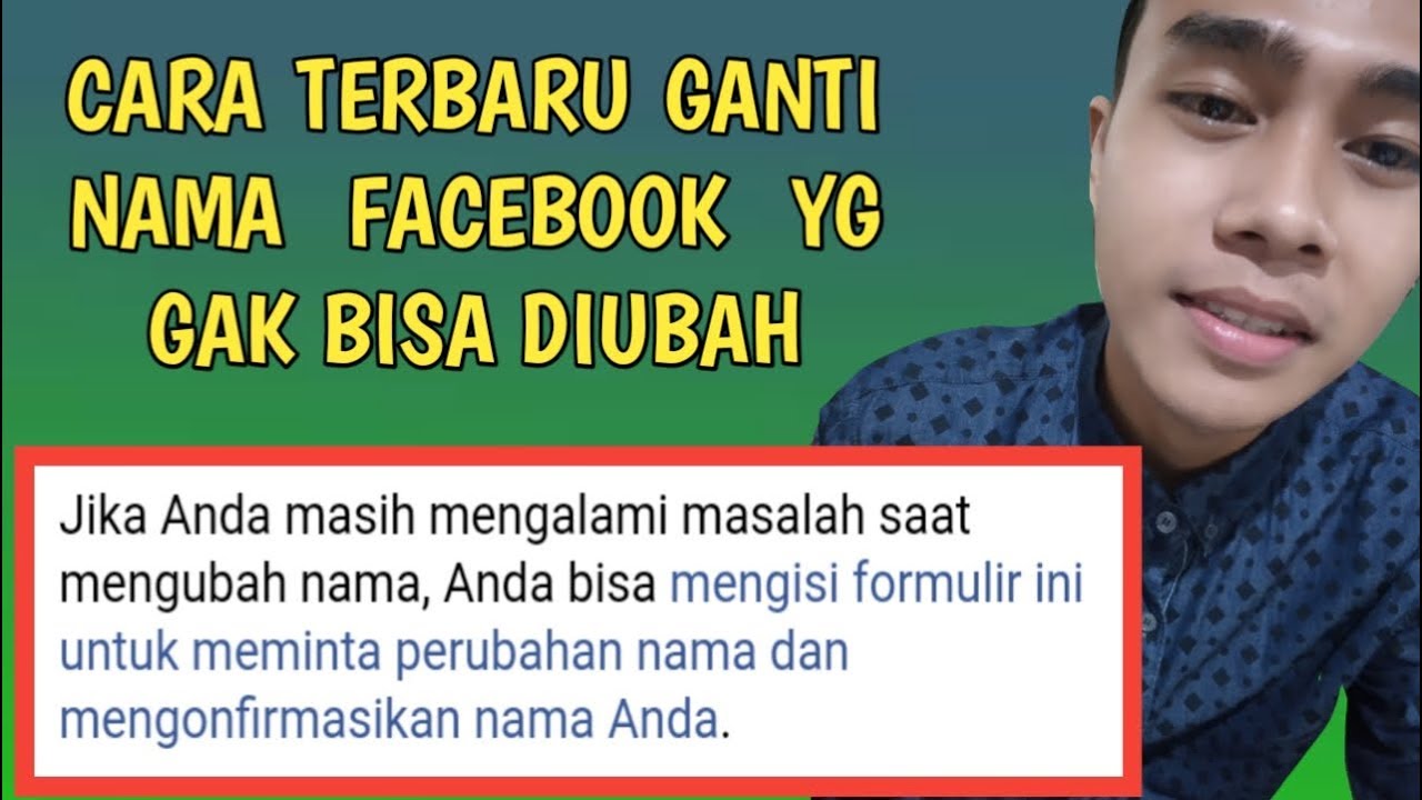 CARA MENGGANTI NAMA FACEBOOK TERBARU 2019 
