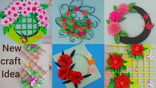 beautiful Wall hanging 6 craft ideas/ simple and easy crafting with paper for room decor