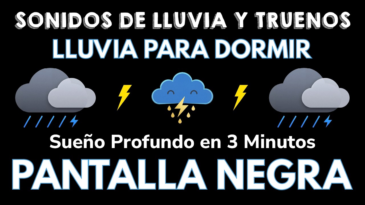 Relájate y Descansa con Sonidos de Lluvia y Truenos en el Bosque por la ...