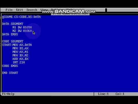 ADDITION OF 16BIT NUMBERS - 8086