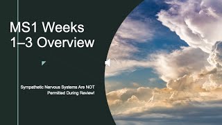MS1 weeks 1 3