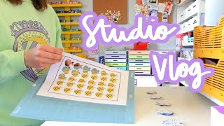 Packing Happy Mail &amp; New Stock Storage! 👀 | Studio Vlog