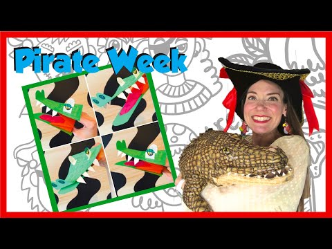 How to Make a Crocodile Hand Puppet | Pirate Week