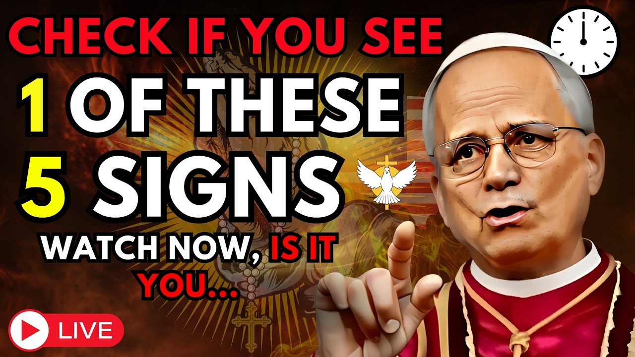 THIS MESSAGE REVEALS THE 5 "SILENT MARKS" OF DIVINE PROTECTION | Pope Leo XIV Teachings Today