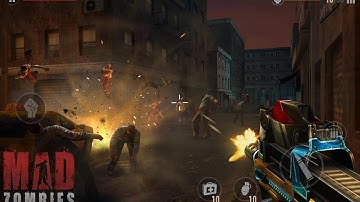 MAD ZOMBIES : Offline Games - Special Ops all missions of R4 - The Burning Town Powerful Gameplay