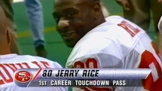 Jerry Rice throws 1st & only career NFL TD pass | December 24, 1995 | 49ers @ Falcons