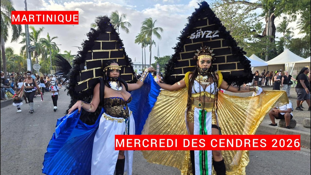 Mercredi des Cendres 2026 | La parade finale du carnaval à Fort‑de‑France, Martinique