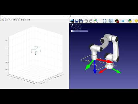 Robot Trajectory Simulation Using Matlab & RoboDK