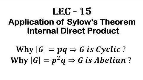 Lec - 15 Application of Sylow