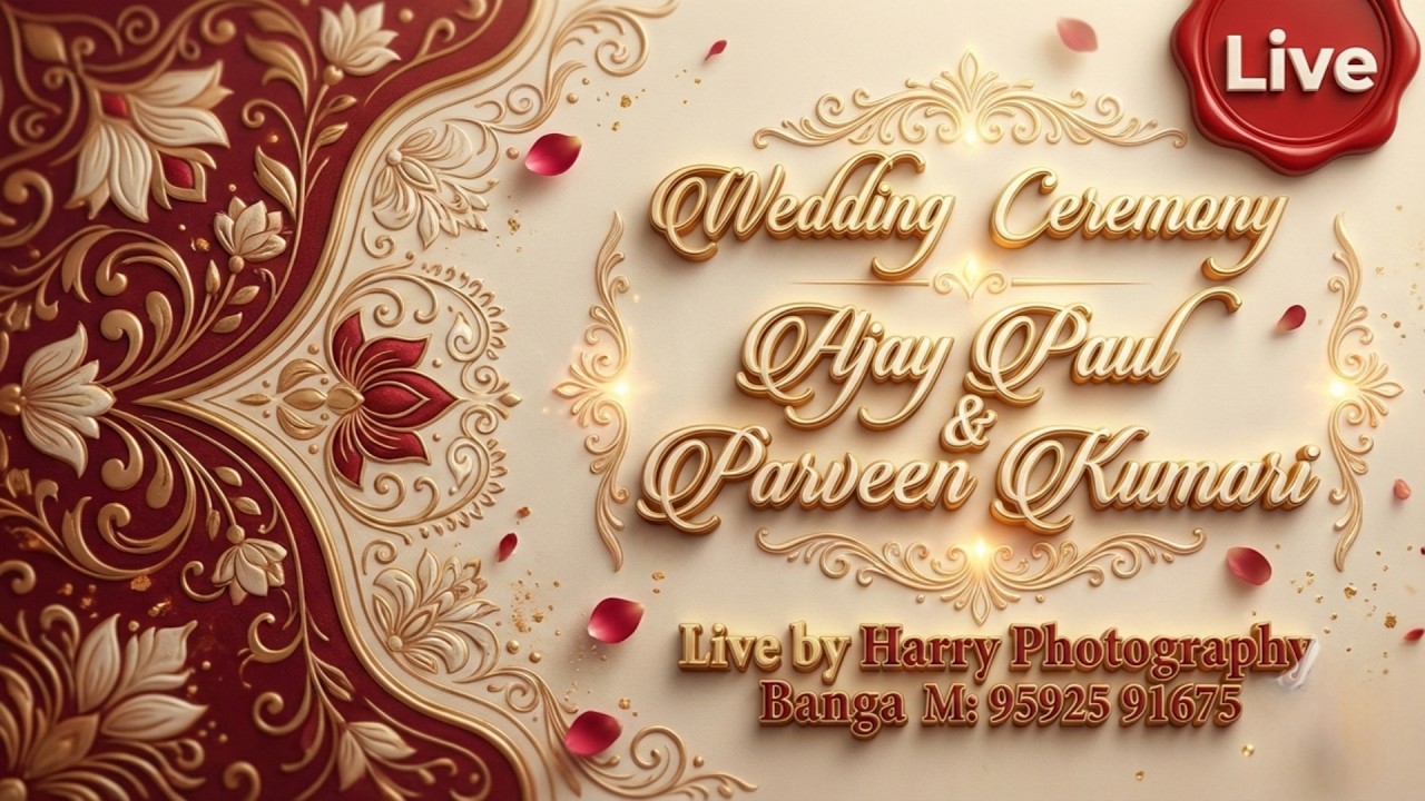 Ajay Paul & Parveen Kumari # Jaggo & DJ # Live by Harry Photography Banga M: 95925 91675