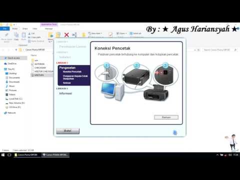 cara install printer canon mp 287.. 