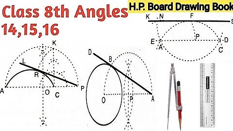 Class 8th Questions 14,15,16 H.P. Board Drawing Book