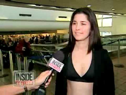 girl airport bikini at