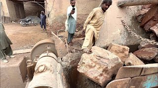 “Hopper Jammed! Crushing Giant Rocks with Extreme Machine Power 💥 | Stone Crusher Working”