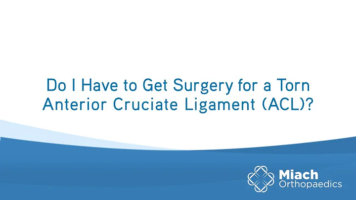 Do I Have to Get Surgery for a Torn ACL? | Q&A | Dr. Sean Keyes | BEAR Implant | Miach Orthopaedics