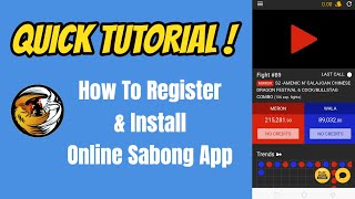 Online Sabong How To Register Install Sabong International App Youtube