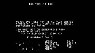 Trek II - (1976) - Apple 1 - gameplay