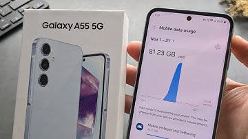 How to Check Mobile Data Usage on Samsung Galaxy A55 5G / A35 5G