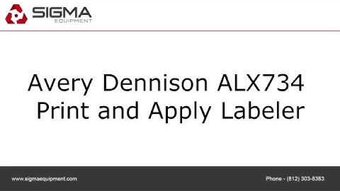 Avery Dennison ALX734 Print and Apply Labeler