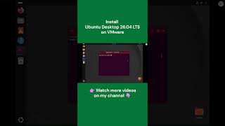 Ubuntu Desktop 26.04 LTS VMware installation (manual VMware Tools) #linux #vm #howto